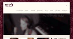 Desktop Screenshot of mariavoicestudio.se